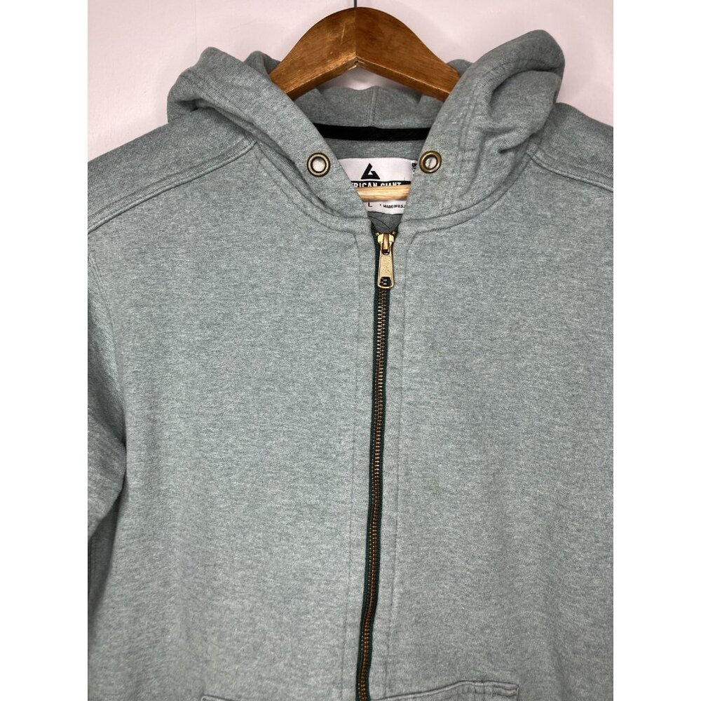 American Giant Men's Seafoam Green Full Zip Hoodie Sweatshirt Size Large READ - Picture 2 of 11